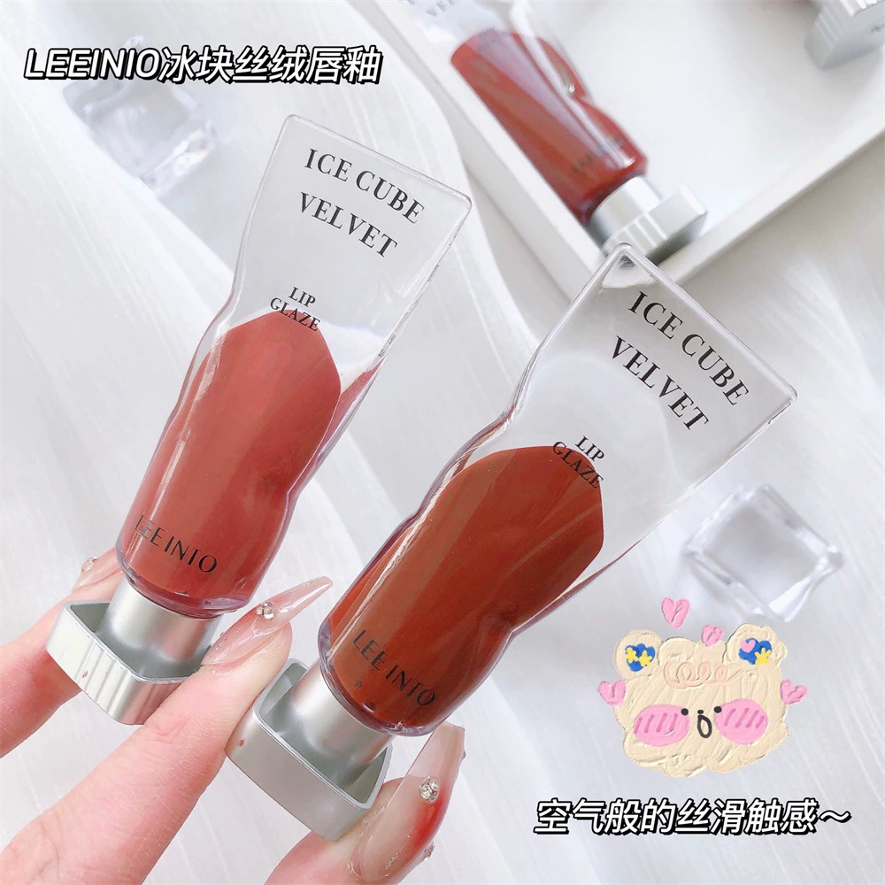 Блеск для губ (LEE INIO) Ice Cube Velvet, прозрачный пигмент, набор из 6 оттенков