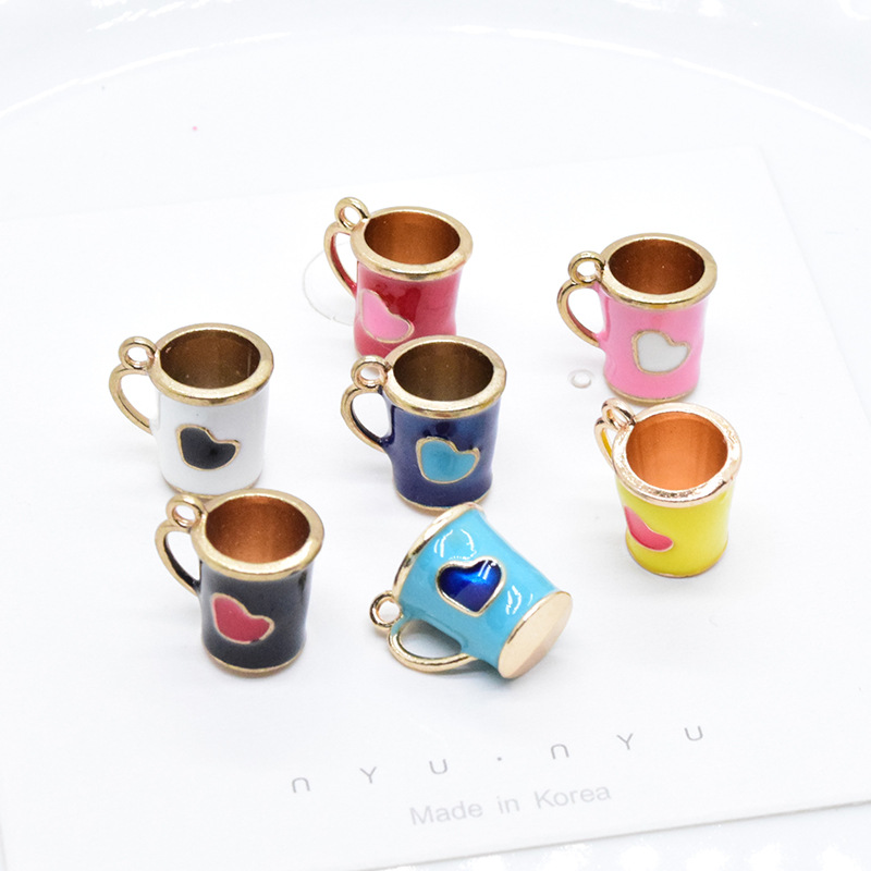 10 Pieces Alloy Color Block Pendant display picture 2