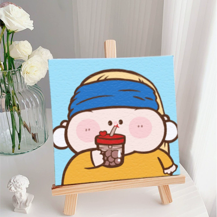 Цифровая масляная живопись 20*20 Детский мультфильм DIY handmade-painted декоративная картина последующего поколения дистрибьютор 제조업체 específicos