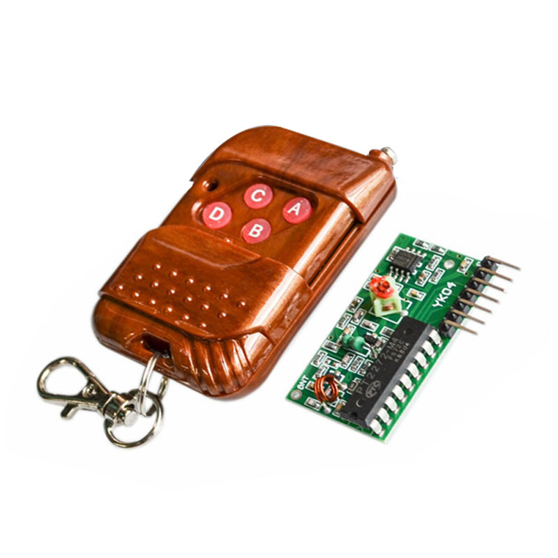 2262/2272四路无线遥控套件M4非锁接收板 配四键无线遥控器