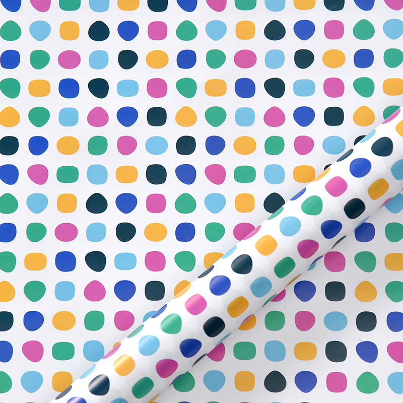 Amazon nueva colorida serie geométrica Día de San Valentín papel de regalo de cumpleaños papel de regalo de vacaciones papel de regalo al por mayor