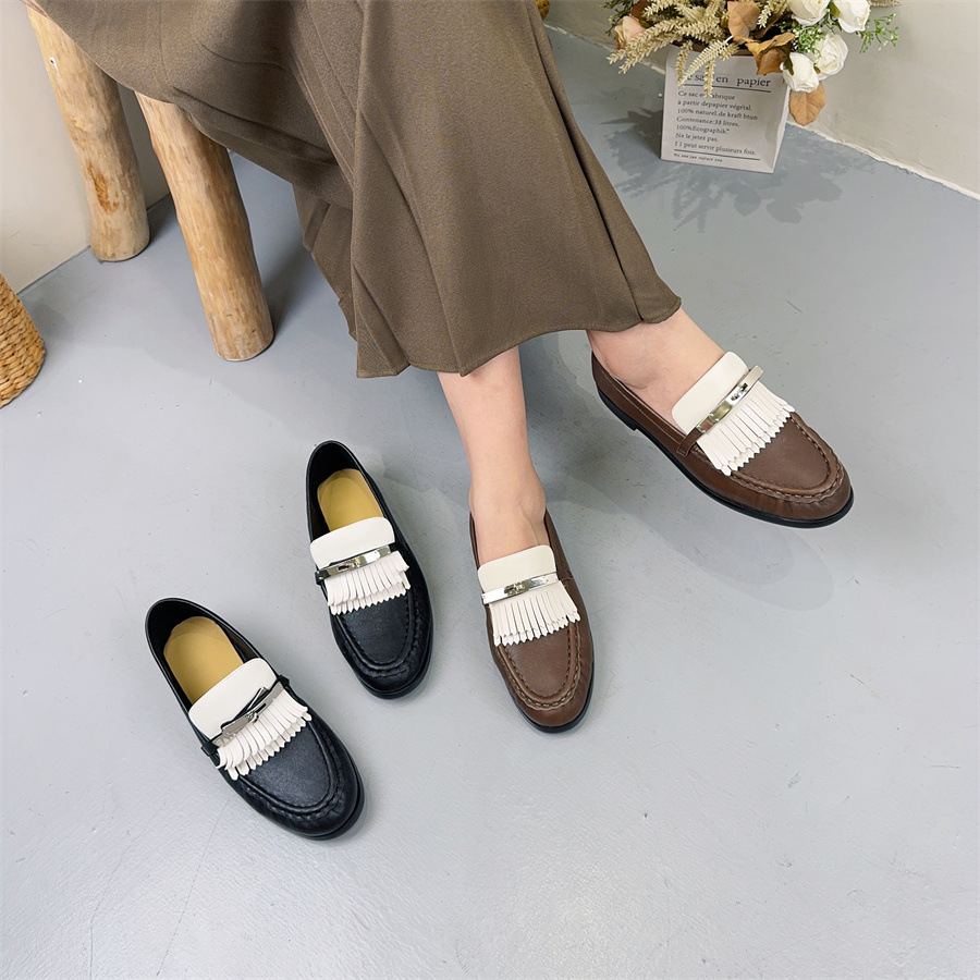 Autumn loafers flat