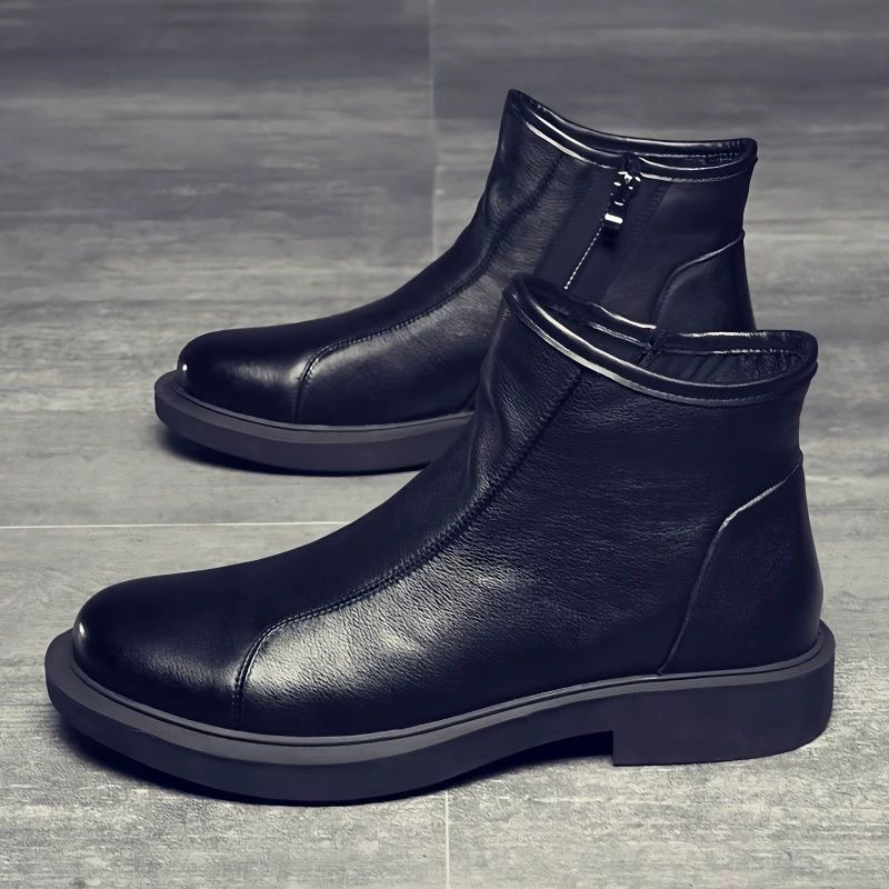 2023 новый первый слой коровьей кожи мужской бизнес повседневные ботинки Martin сапоги