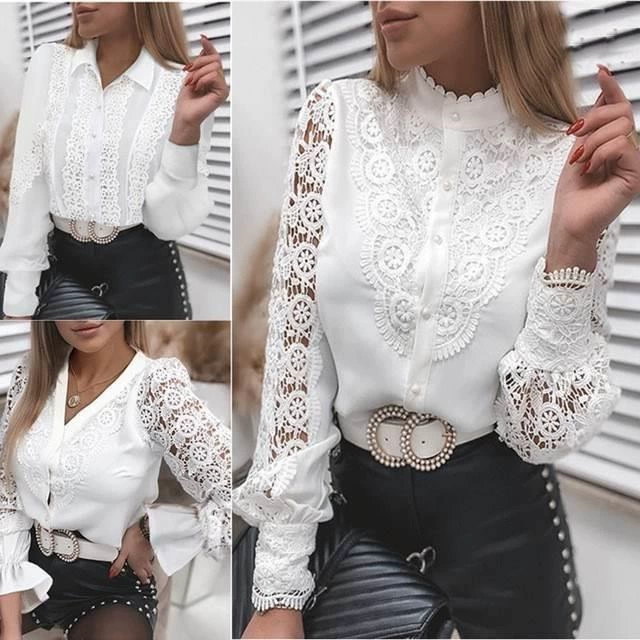 2021 модная женская блузка с v-образным вырезом, женская рубашка, женские топы, женские топы