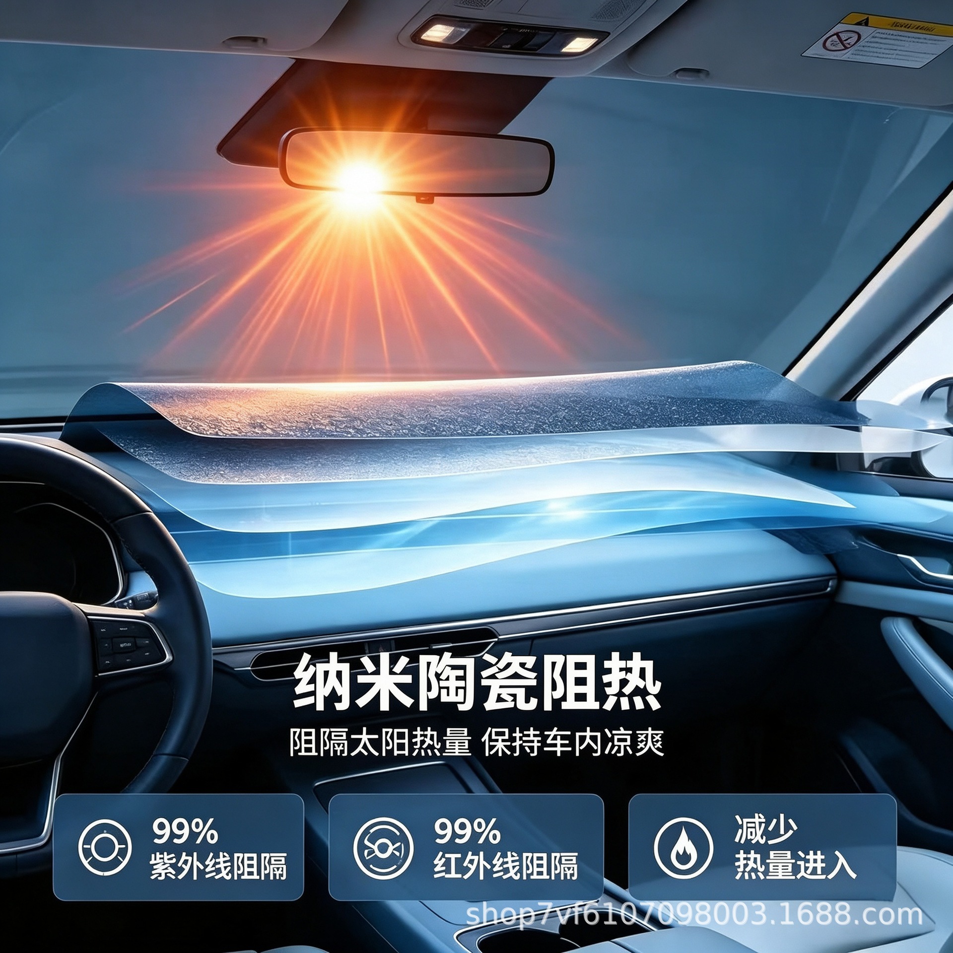 Ultra HD UV400 nanoceramic high heat insulation IRR100%, UVR100%, factory wholesale
