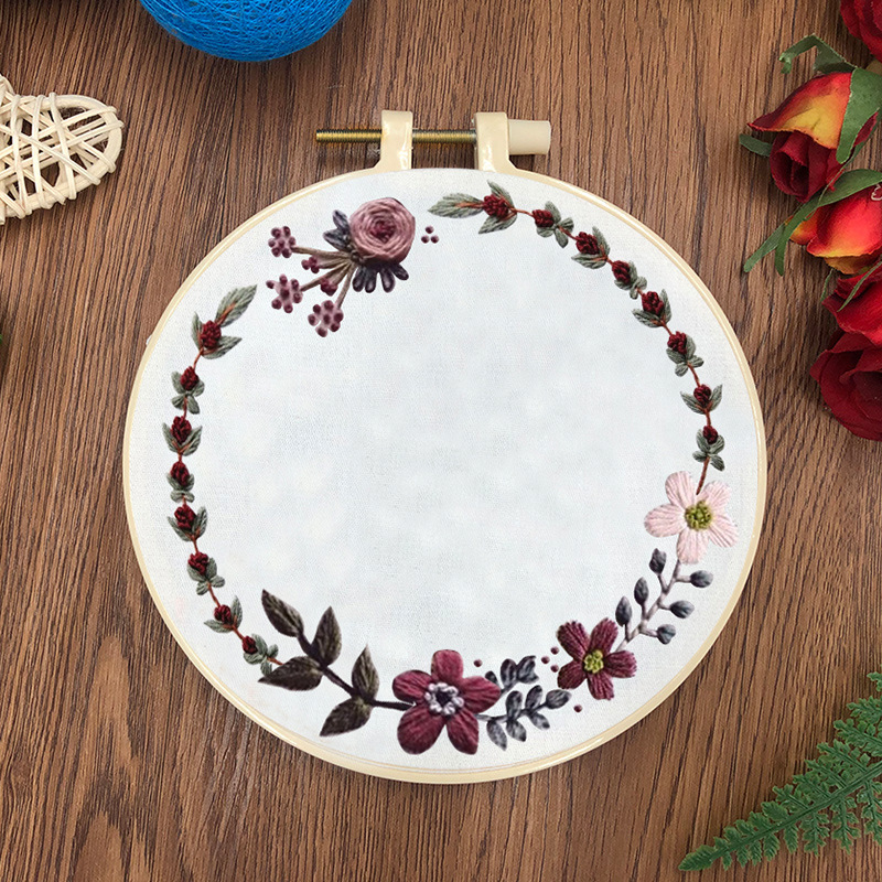 Original-Nuevo bordado DIY flor hecha a mano material de tela paquete conjunto fabricante creativo en stock con tutorial