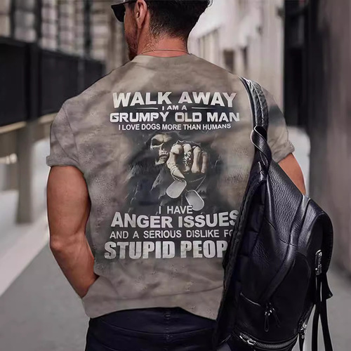 New Hot Selling Cross-border E-commerce Men's Short-sleeve Fashion Trend 3D Digital Printing T-shirts Directly from Factory Supply