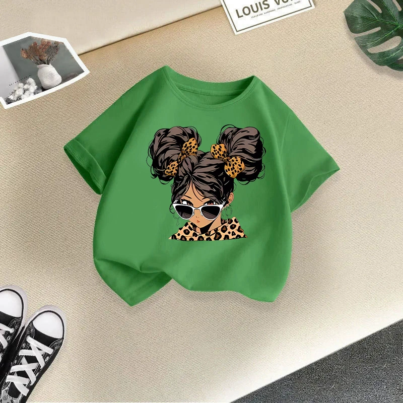 (Кросс-бордерная торговля), детская футболка с мультяшным принтом, с коротким рукавом, западный стиль, корейский стиль, детская одежда