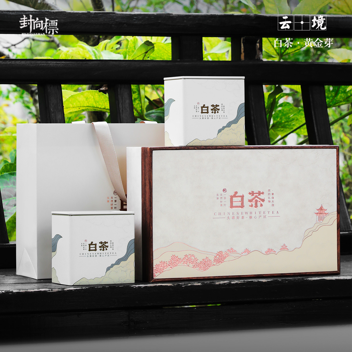 安吉白茶包装盒空礼盒天目湖白牡丹白毫银针福鼎白茶散茶礼品空盒