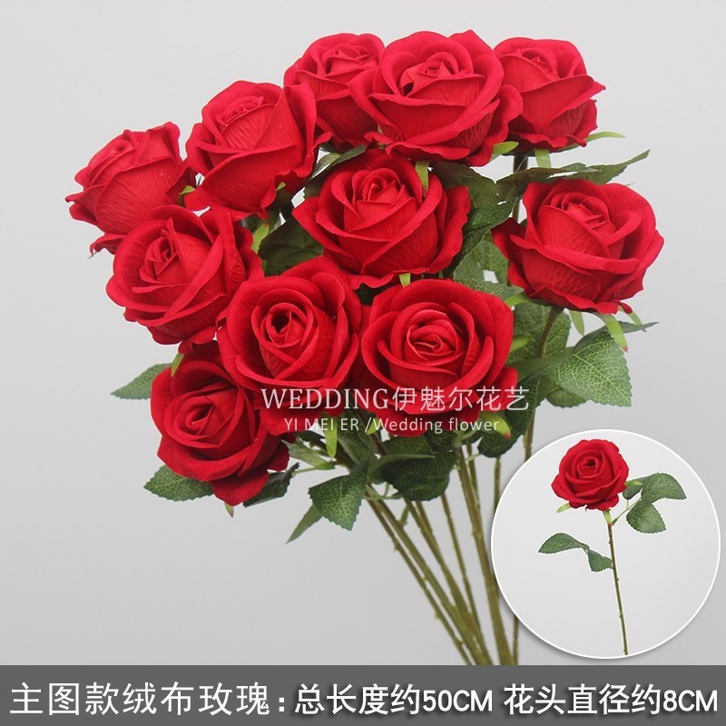 Franela de flores artificiales Cascada de rosas Decoración de flores falsas Pared de fondo Red de celebridades perforada Decoración de rosas Centro comercial Pared de cártamo