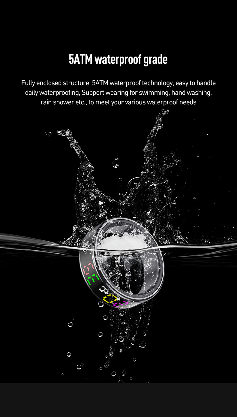 Smarter Wearable Ring Mit Herzfrequenz- Und Blutsauerstoffmessung_voghion.com