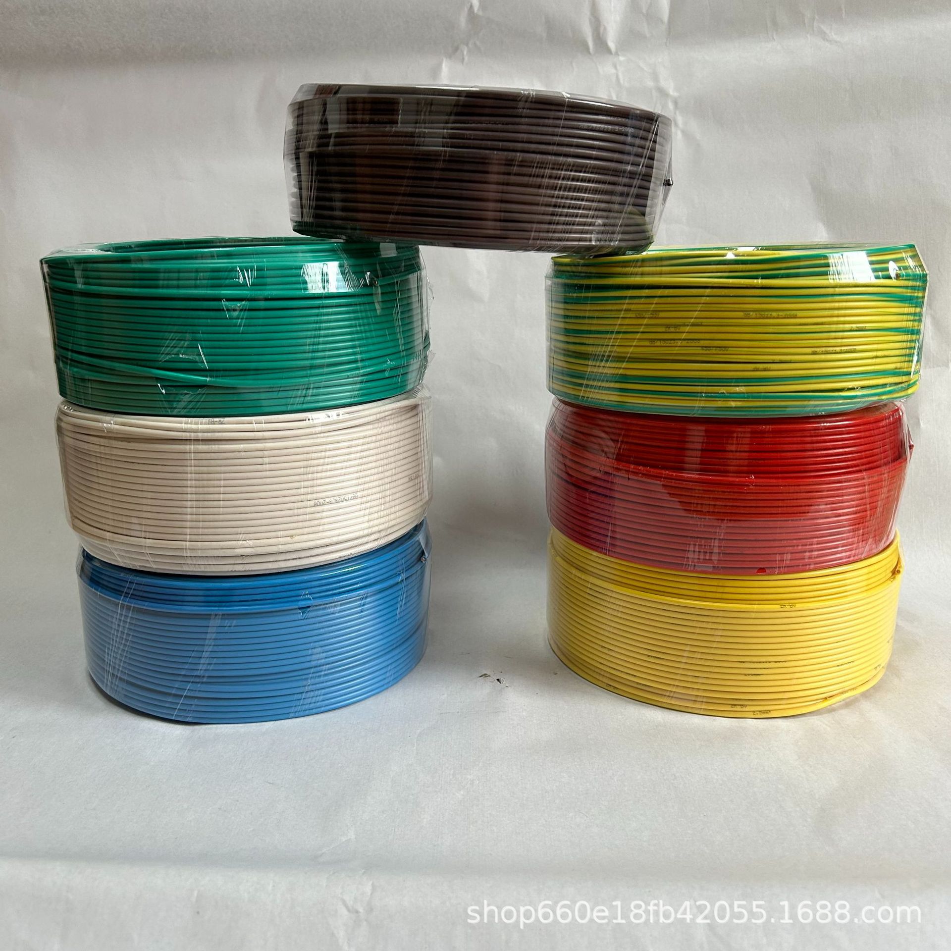 BV家装电线铜芯聚氯乙烯绝缘布电线单芯无氧铜家装电线