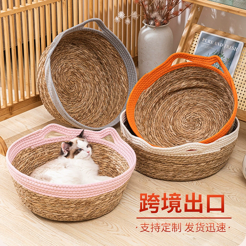 Пользовательские питомники из ротанга для кошек летом четыре сезона универсальный питомник для животных