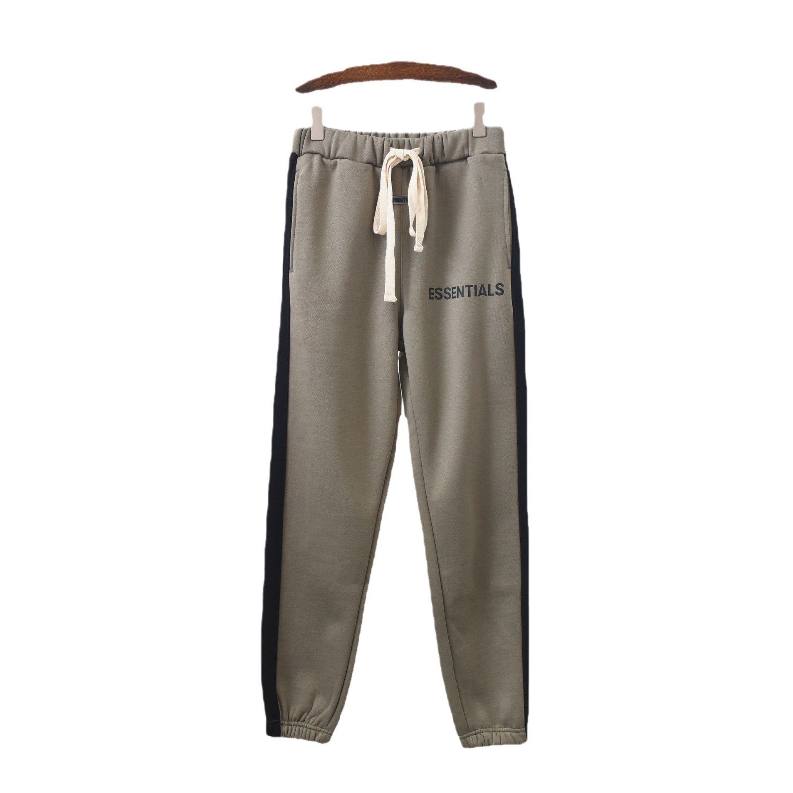 FEAR OF GOD FOG double line ESSENTIALS American street fashion brand fleece-lined closed stitching trousers for men