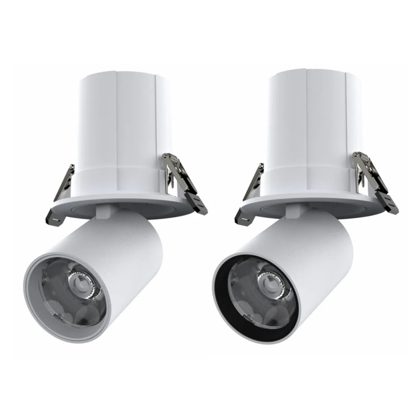 lámpara de punto incrustada colina retráctil ángulo ajustable lámpara de techo lámpara de trompa de elef doméstica sala de estar lámpara de punto de entrada