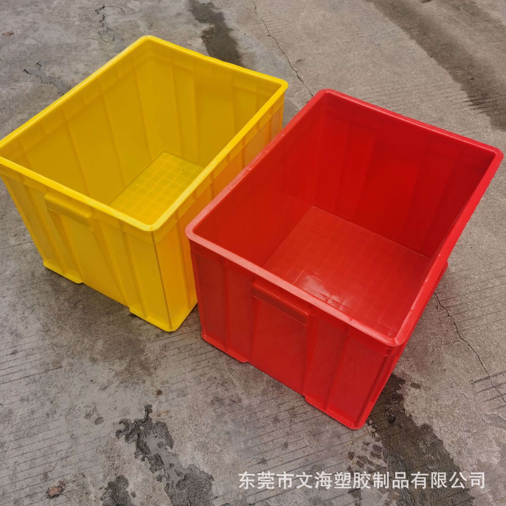 供应广东超大号塑胶箱加厚电子零件包装运输箱全新料防静电塑料箱