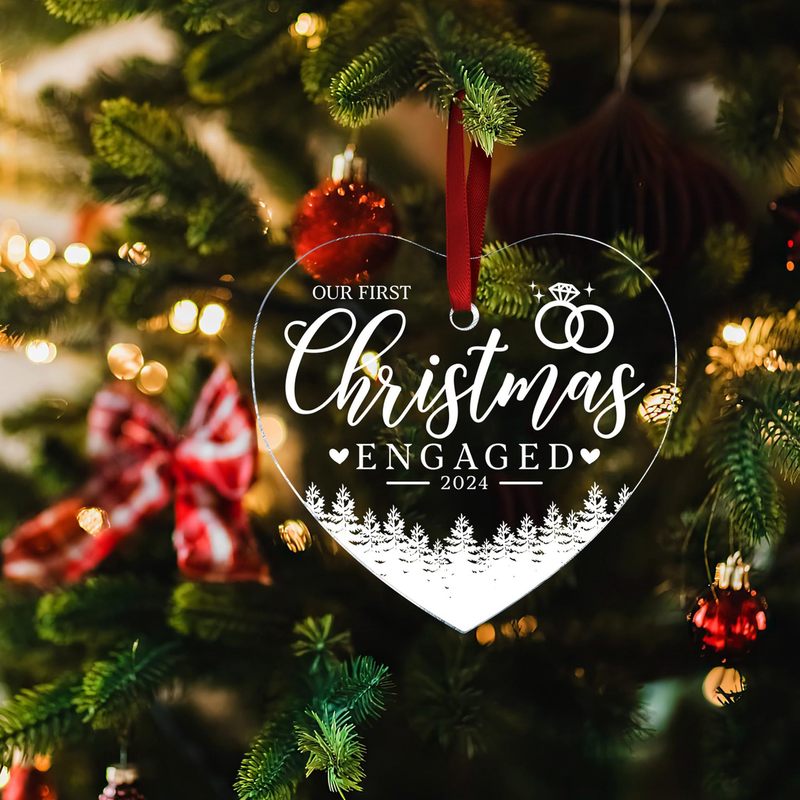 国境を越えた新しいクリエイティブクリスマスアクリル平面透明装飾ストラップ家庭クリスマスツリー装飾品|undefined