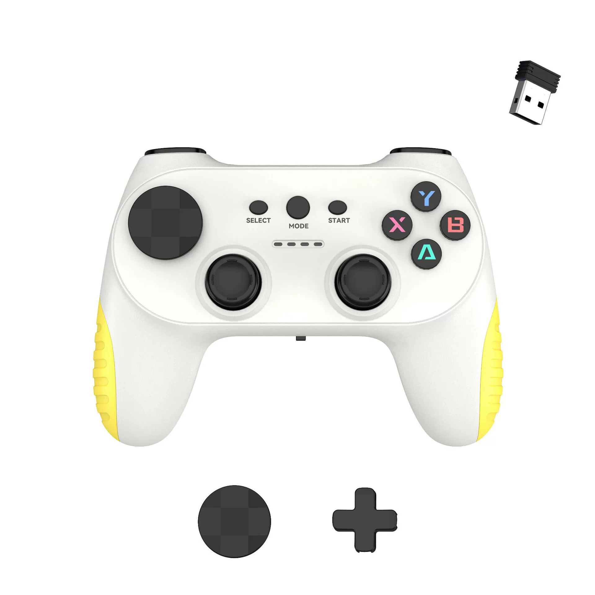 2.4G беспроводной геймконтроллер поддерживает Android/PC/pc360 и совместим с USB игровым контроллером Black Myth