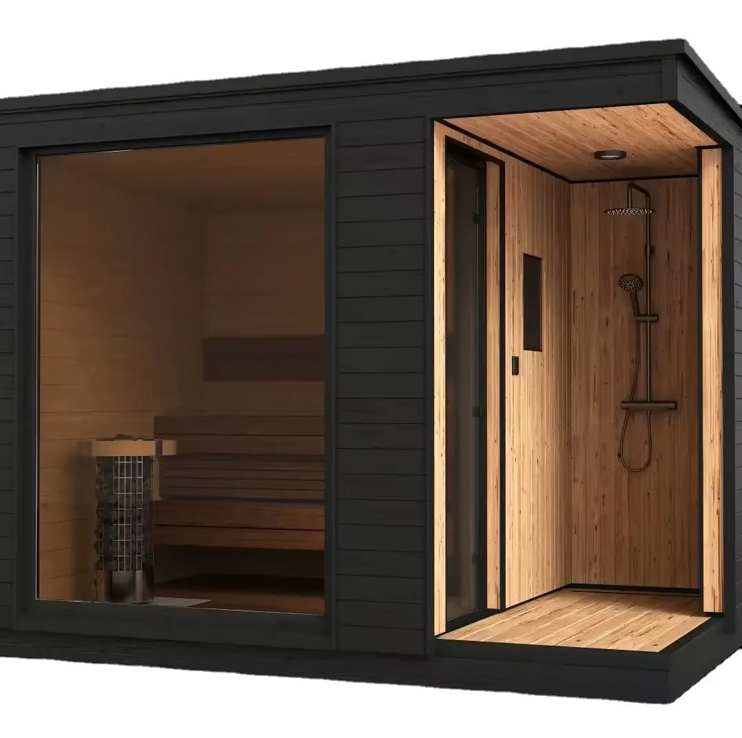 2025 2-6 Person Outdoor Traditional Smart Sauna Room Factory Sauna Steam Shower Room