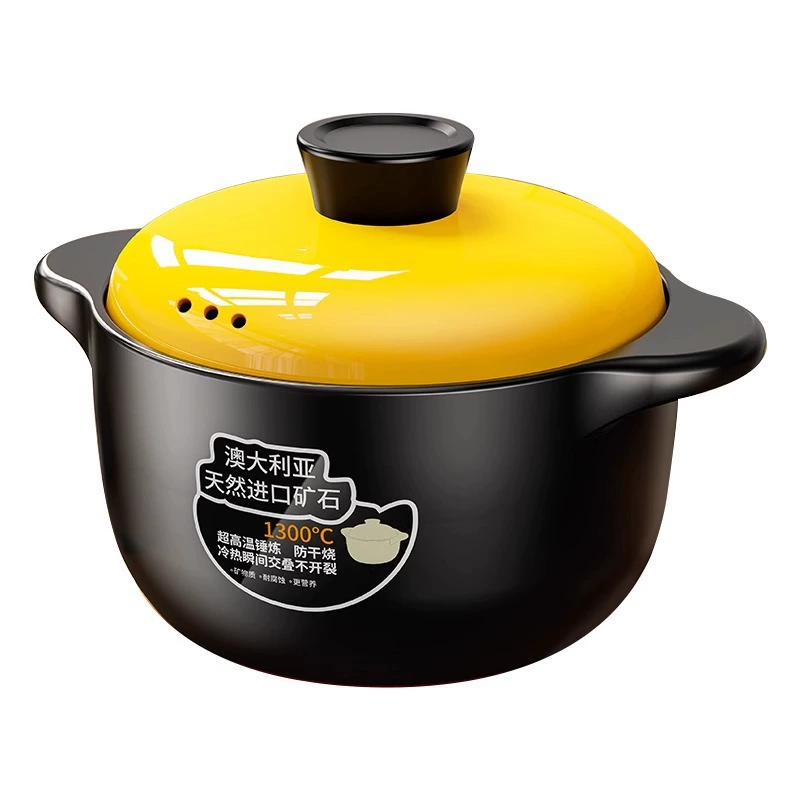 Кастеминированный cooker stew pot газонепроницаемость высокая температура керамическая горшок для супа без трещин газовая плита cooker капельницу рисовый суп