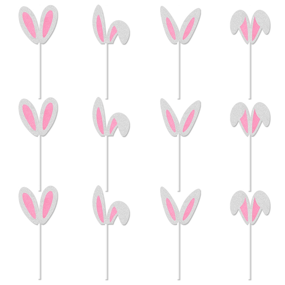 Nuevo conejo de Pascua conejo de carnaval de cumpleaños tarta de tarta de cartón