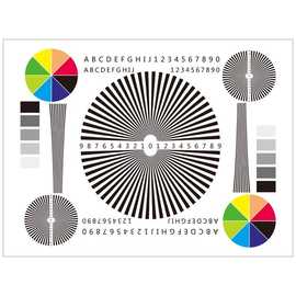 镜头调焦测试卡监控红外摄像机组装后焦调试测试图聚焦清晰度调试