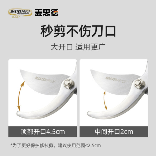 Germany (MASTERPROOF) MASTERPROOF garden shears, garden shears, pruning shears, fruit tree shears, fence shears, scissors