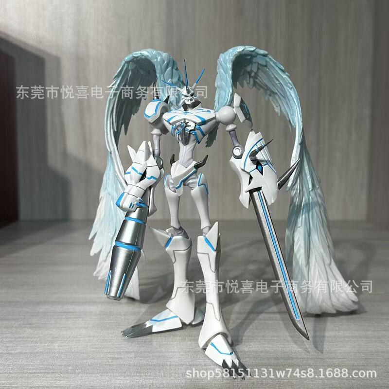 Digimon Series Omegamon Mercy Form Foam Packaging Micro Resin Gk Ornament Statue Figure