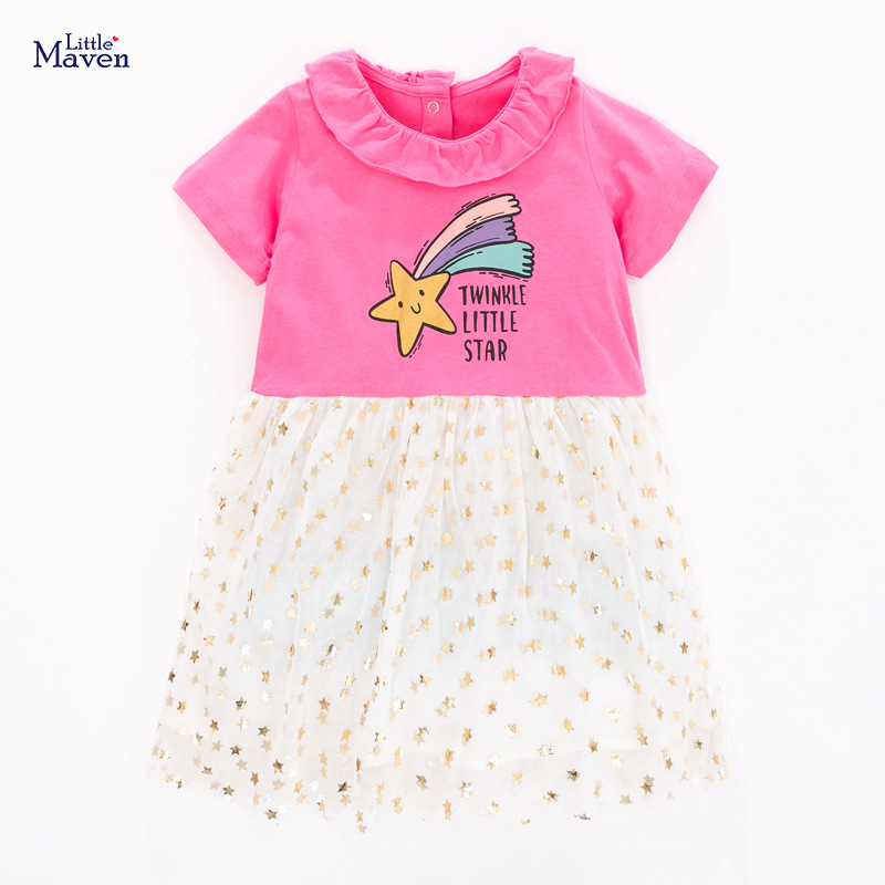 Little maven children's dress European a...