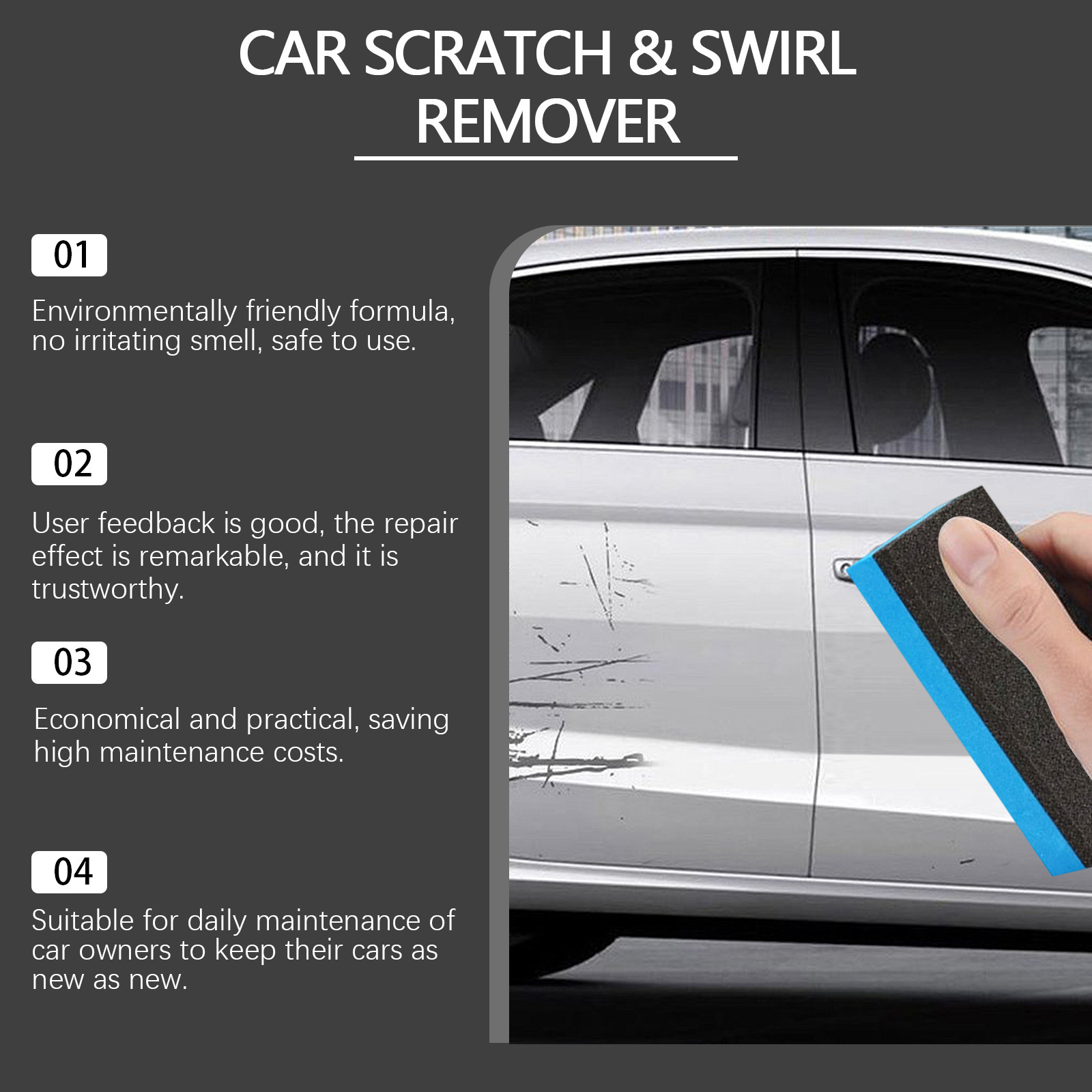 Rayhong Car Scratch Care Cream Paint Renovation Scratch Stain Removal Polishing Coating