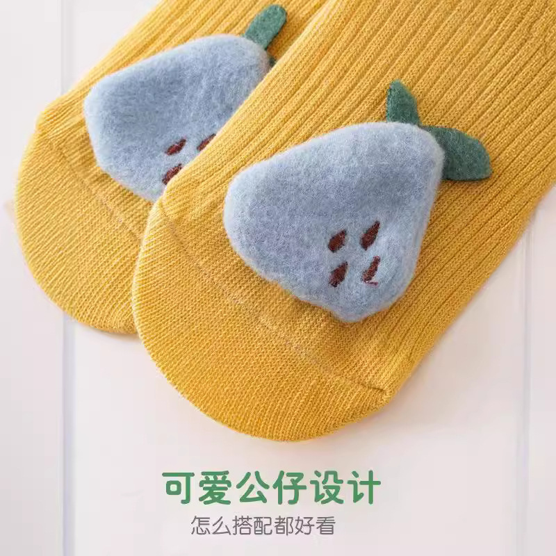 楚皮特春秋の新型アニメの赤ちゃんの靴下は通気性がかわいい滑り止めの赤ちゃんの中筒の靴下の双針の子供の学校の靴下です。|undefined