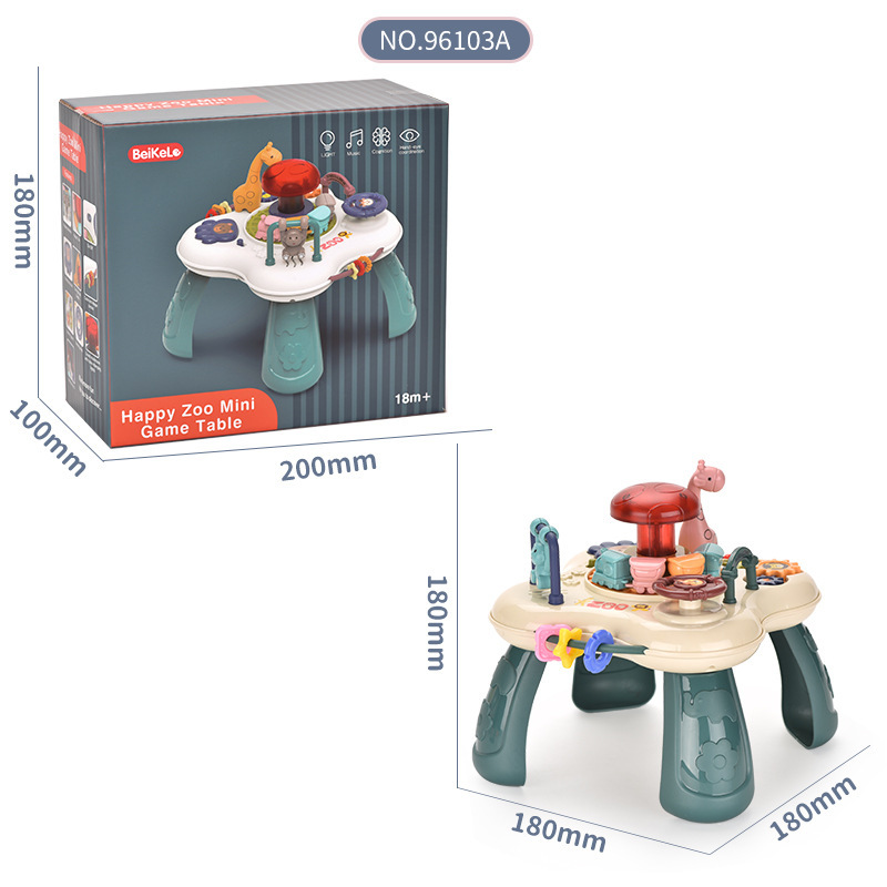 Multifunctional Game Table for Infants and Young Children, Early Education Music Enlightenment, Baby Animal Paradise, Children's Learning Table Toys