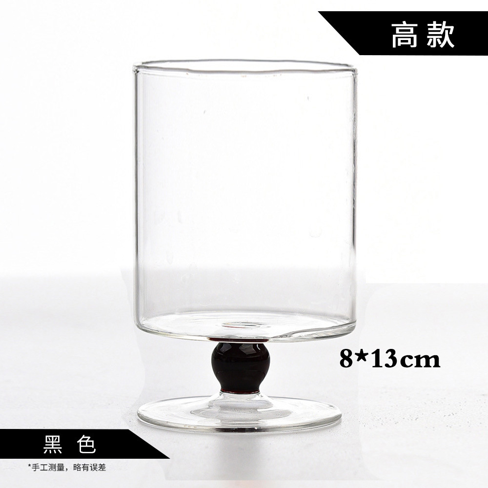 BZ2116 taza de perlas de color francesa - perlas negras altas