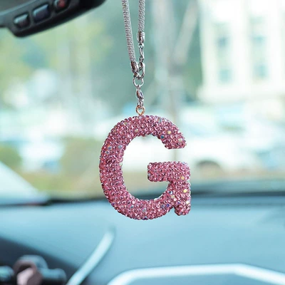 Car hanging – pendant pendant - g-letter-car-pendant-pink