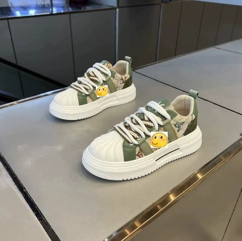 Shell головка модные мужские туфли 2024 весна новая вышивка с толстым дном для комфорта