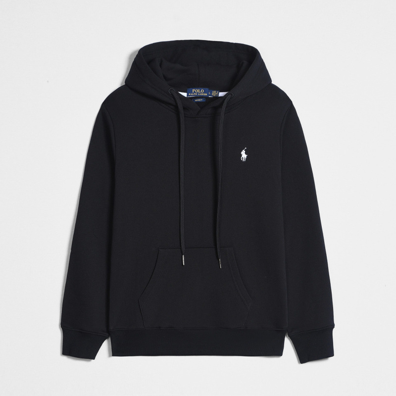 Pullover black white label
