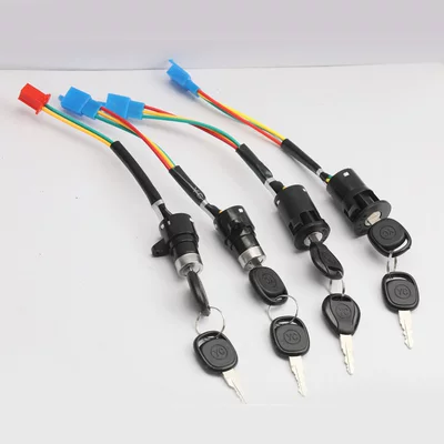 Vehicle Power Lock Key Switch, Universal, Helmet lock