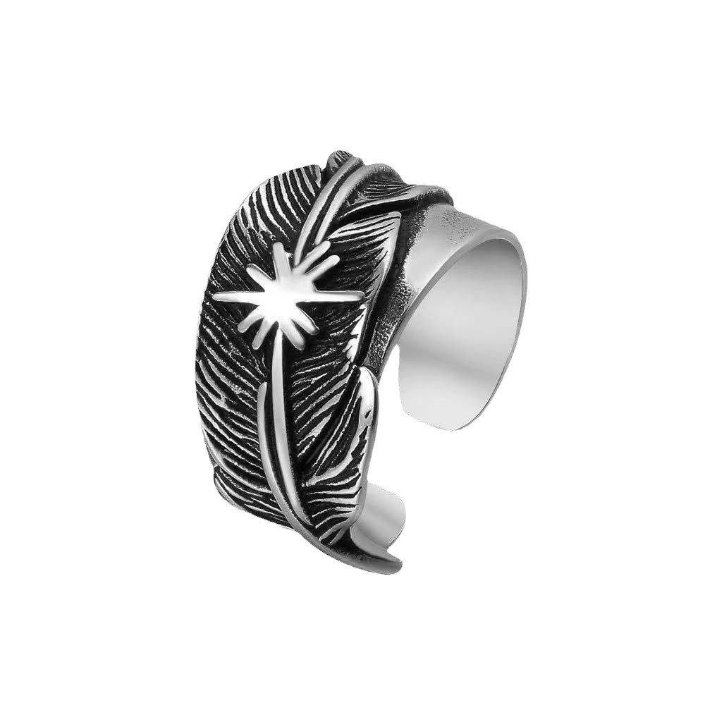 Moda europea y Americana Indio anillo abierto retro de los hombres de moda personalidad dominante anillo punky único anillo
