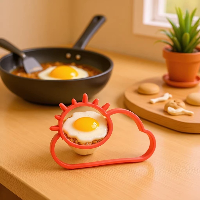 创意厨房煎蛋器早餐太阳云朵鸡蛋模具硅胶鸡蛋煎蛋模具厨房用品