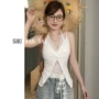 漂亮外穿蕾丝独特背心