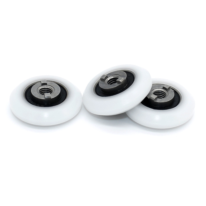 滑轮S688RS轴承包塑胶V型导轨轮传动线传送机械滚轮M5*25.4*8.E❇