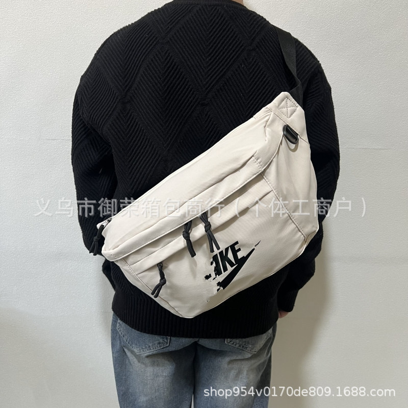 Wang Yibo の同じスタイルのクロスボディバッグ新しいシングルショルダー多用途学生スポーツトラベルバッグ大容量男性と女性のウエストバッグチェストバッグ|undefined