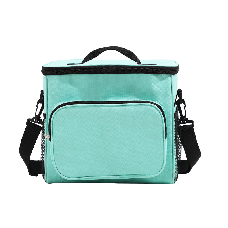 Bolso bento de estilo caliente transfronterizo, trabajador de oficina con bolsa de arroz, bolsa aislante portátil, bolsa de caja de almuerzo de gran capacidad, bolsa de picnic cruzada