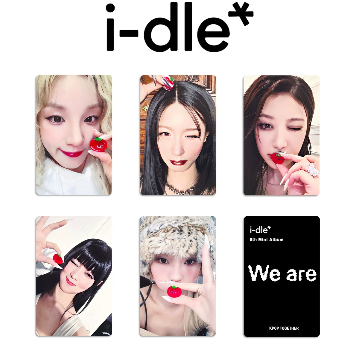 IDLE альбом карта GIDLE случайная карта WE ARE специальная девушка альбом карта i-dle