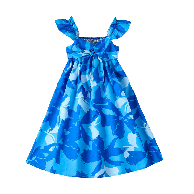 Comercio exterior ropa de mujer 2026 primavera y verano nuevo estilo europeo y americano de vacaciones de ocio impresión de armband plegable vestido de swing