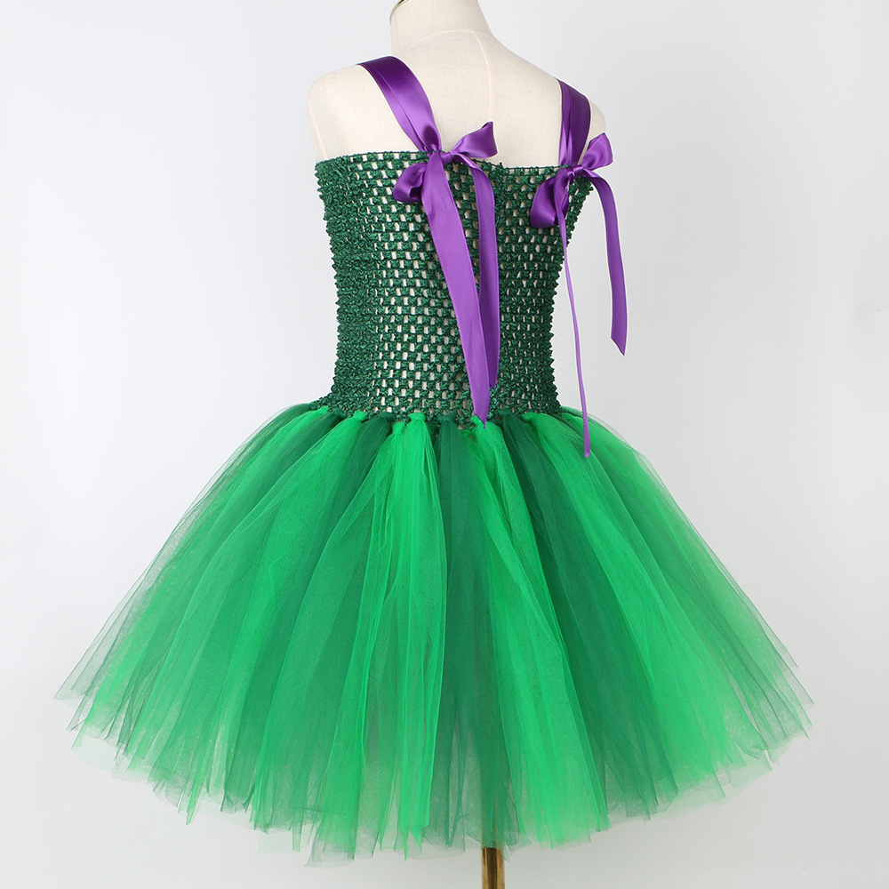 Kid's Clothing children's clothing children's Halloween witch costumes Witch is also crazy role playing mesh tulle skirt_voghion.com