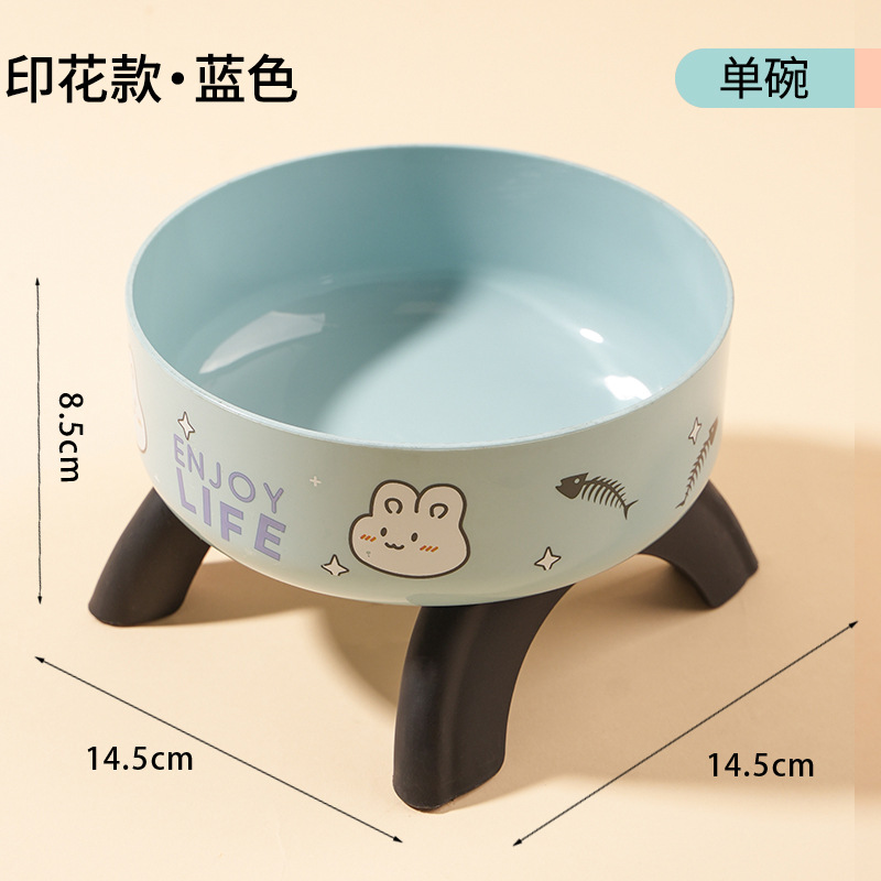 Tazón de patas altas para gatos, cuello para gatos, tazón de acero inoxidable para mascotas, tazón antideslizante para perros, nuevo tipo de comida para perros transfronteriza