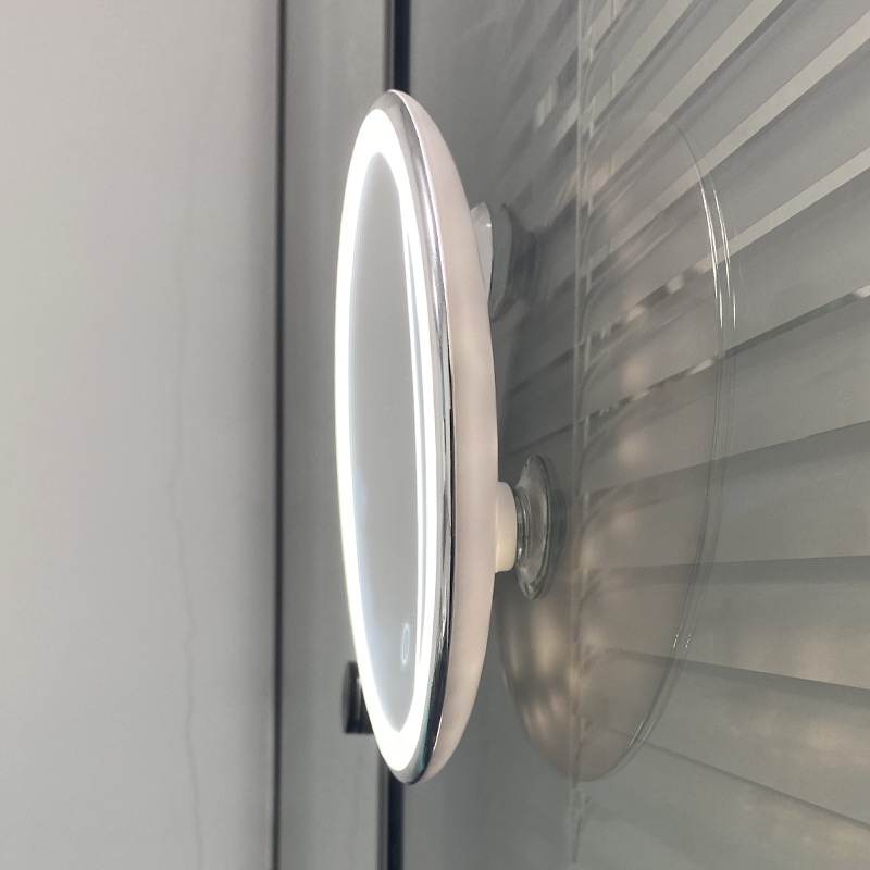 Suministro directo de fábrica HD 5-10X veces lupa led Amazon baño baño afeitado maquillaje ventosa espejo