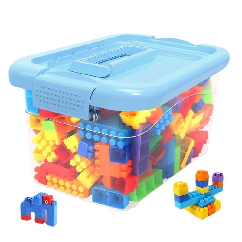 Bloques de construcción de plástico para niños rompecabezas Montaje e inserción de juguetes educativos partículas grandes bebé desarrollo de inteligencia cerebro