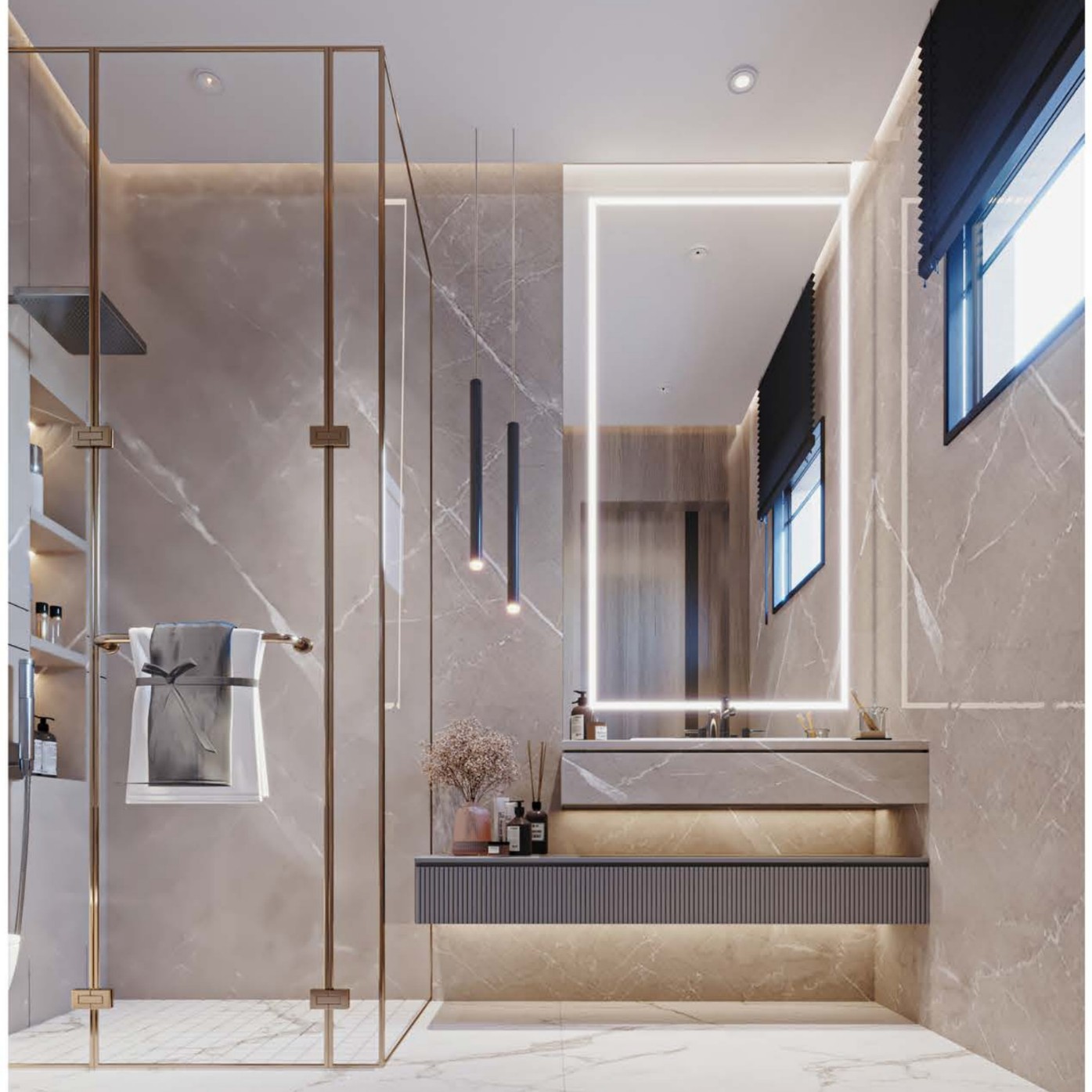 Espejo inteligente LED desfogado espejo de baño personalizado del apartamento del hotel LED gabinete de baño espejo de plata HD espejo cuadrado